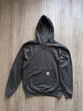 Carhartt Men's Dark Gray Hooded Sweatshirt size s (18)